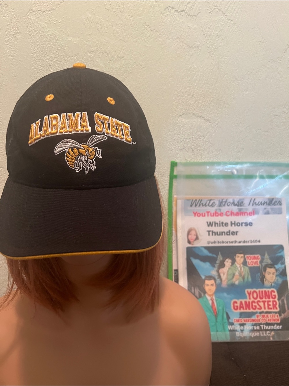 #2352*Unisex’s Alabama State Black & Gold Baseball Cap - Picture 4 of 17
